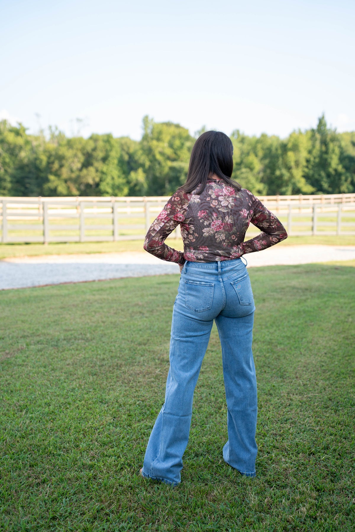 High Rise Wide Leg Jean