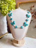 Turquoise, butterflies 