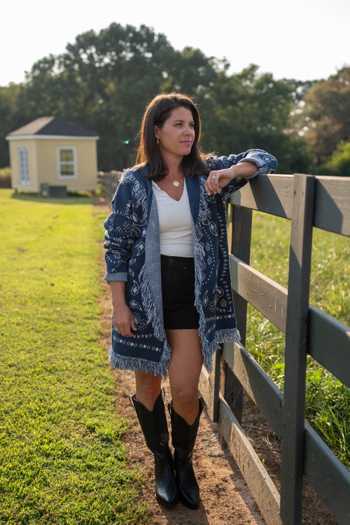 Bandana cardigan
