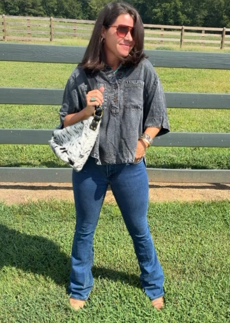 Relaxed Jean Top