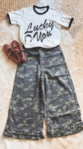 Camo Ruffle Pant